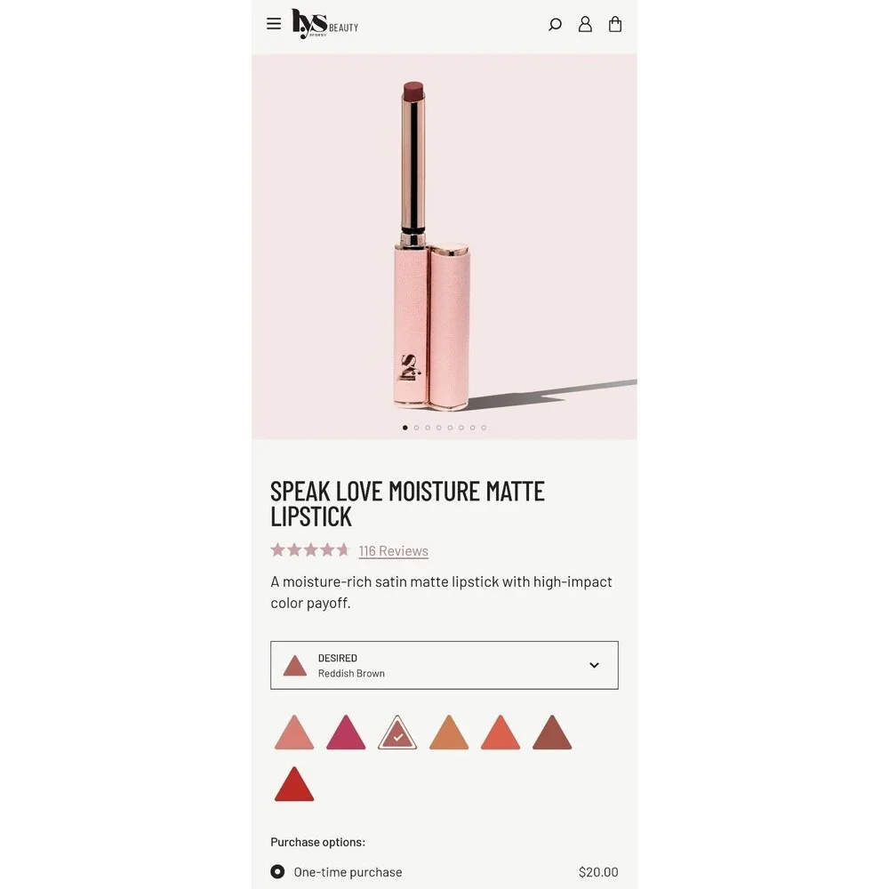 Lys Beauty Speak Love Moisture Matte Lipstick